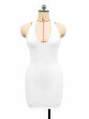 Kiki Halter Mini Dress White